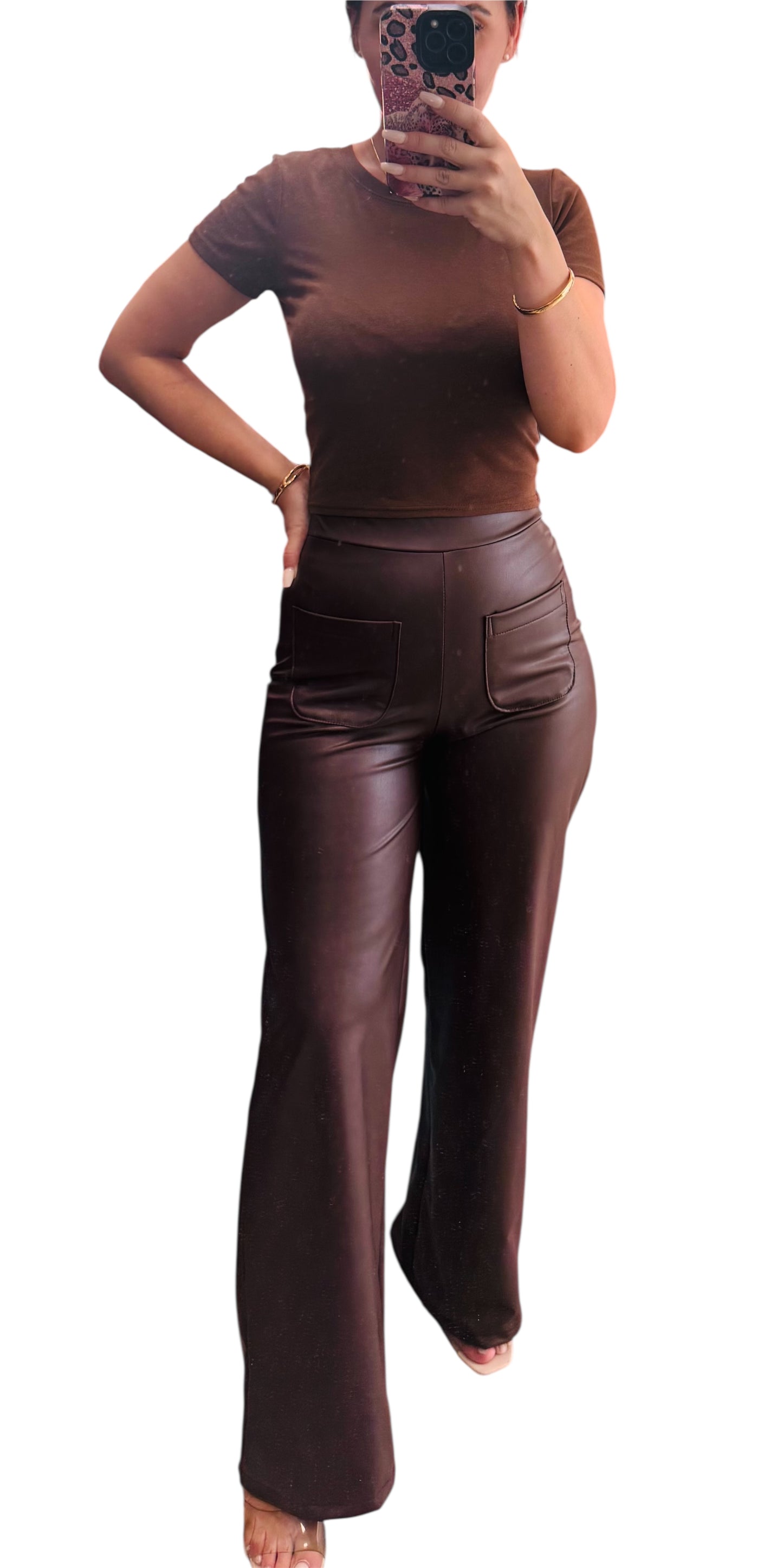 Pantalón Polipiel Choco