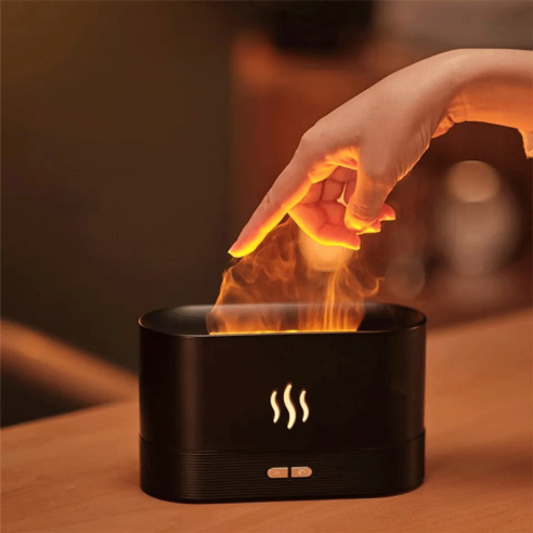 Difusor de aroma con efecto de fuego 9 colores