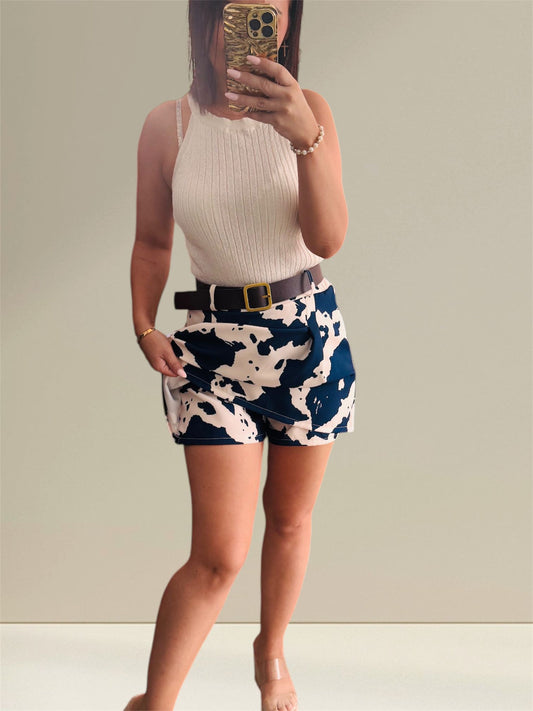 FALDA PANTALON VACA