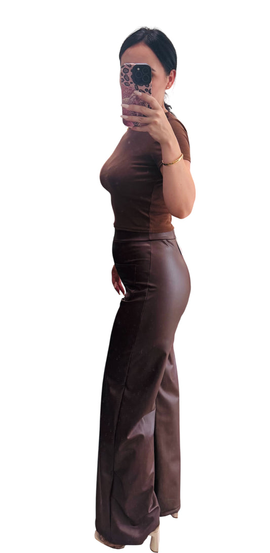 Pantalón Polipiel Choco