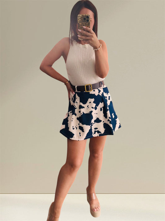 FALDA PANTALON VACA