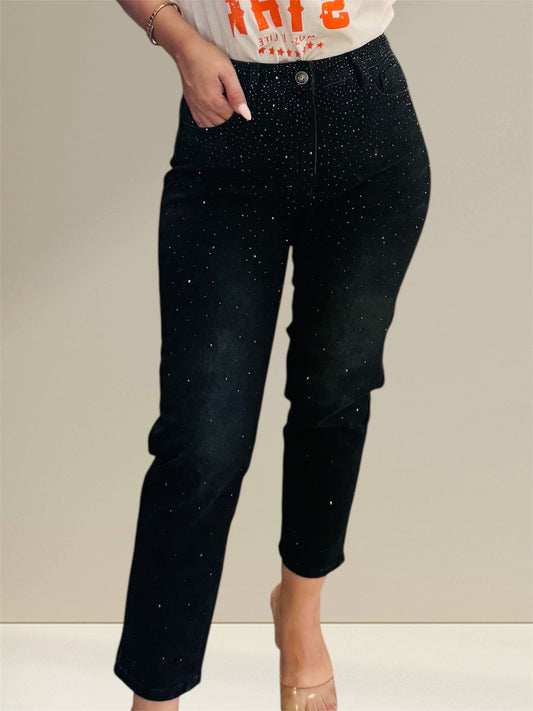JEANS MOM FIT BRILLO